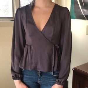 Topshop Silk Blouse